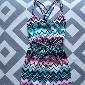 Small fun geometric strappy dress